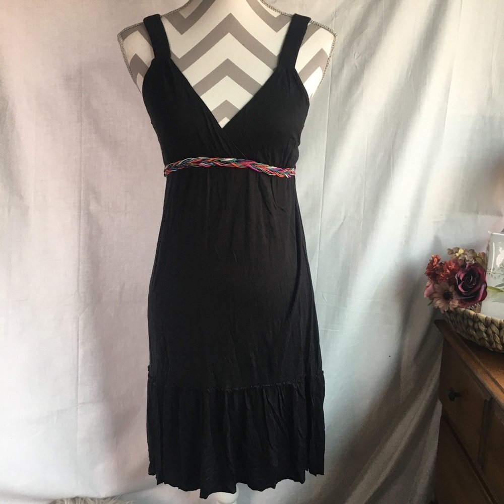 Element Women’s Black Sleeveless Crisscross Dress
